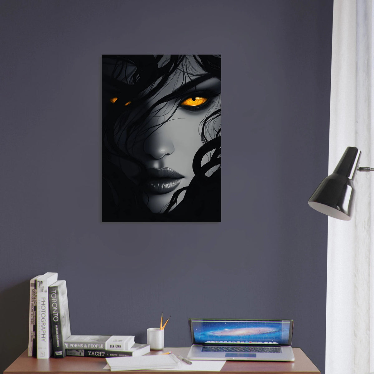 Minimalist Medusas Gaze Minimalism Tight - Focus 2 - Shop Ai Art WebShop - Digital Art online Store