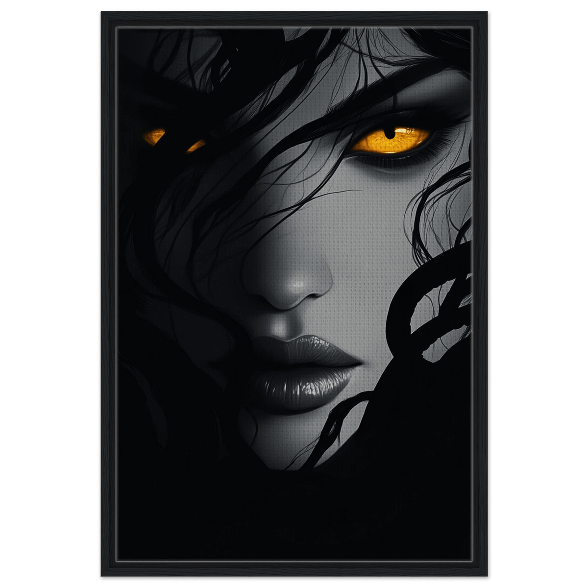 Minimalist Medusas Gaze Minimalism Tight - Focus 2 - Shop Ai Art WebShop - Digital Art online Store