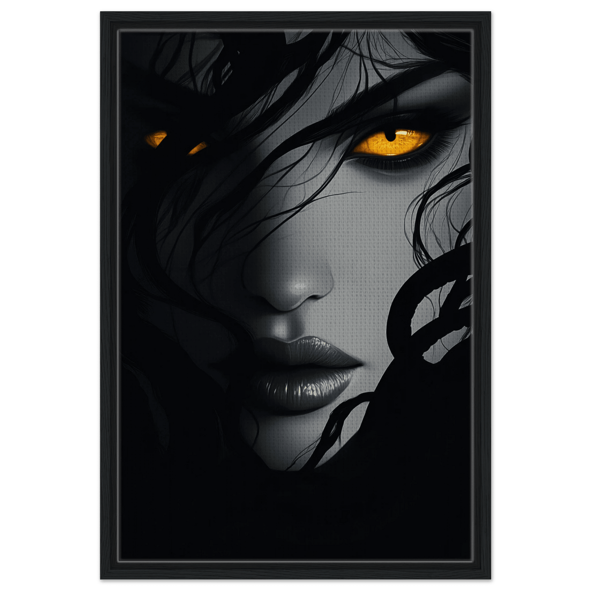 Minimalist Medusas Gaze Minimalism Tight - Focus 2 - Shop Ai Art WebShop - Digital Art online Store
