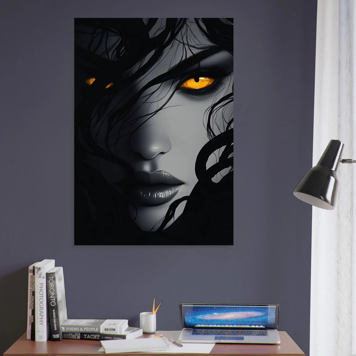 Minimalist Medusas Gaze Minimalism Tight - Focus 2 - Shop Ai Art WebShop - Digital Art online Store