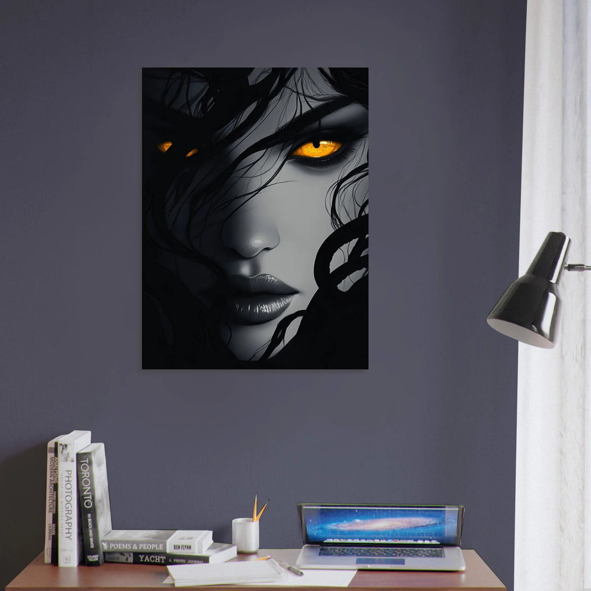 Minimalist Medusas Gaze Minimalism Tight - Focus 2 - Shop Ai Art WebShop - Digital Art online Store
