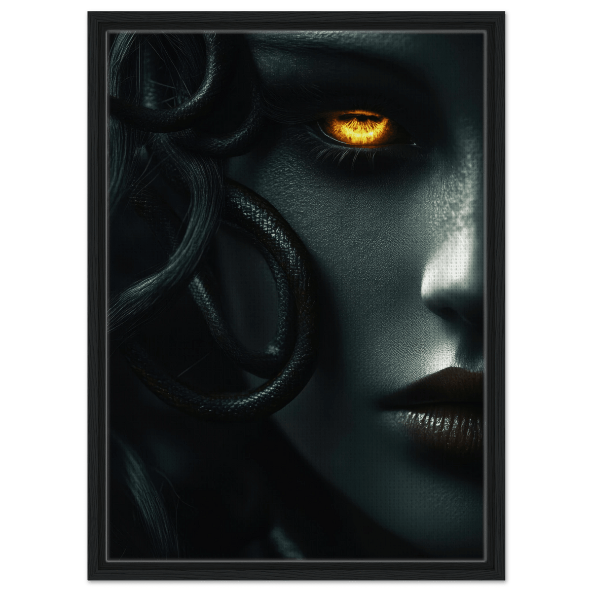 Minimalist Medusas Gaze Minimalism Tight - Focus - Shop Ai Art WebShop - Digital Art online Store