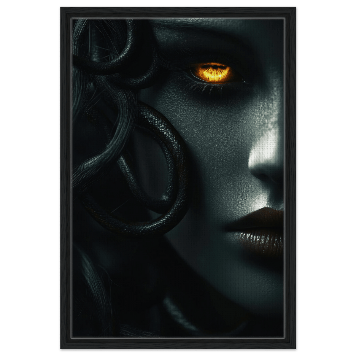 Minimalist Medusas Gaze Minimalism Tight - Focus - Shop Ai Art WebShop - Digital Art online Store