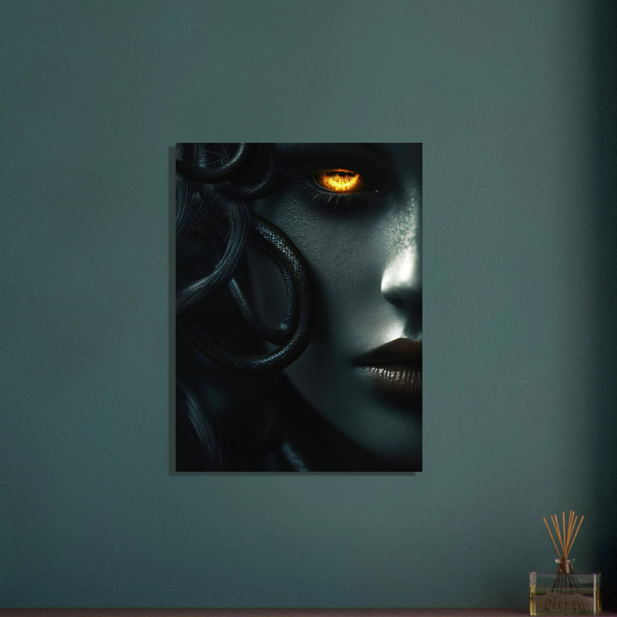 Minimalist Medusas Gaze Minimalism Tight - Focus - Shop Ai Art WebShop - Digital Art online Store