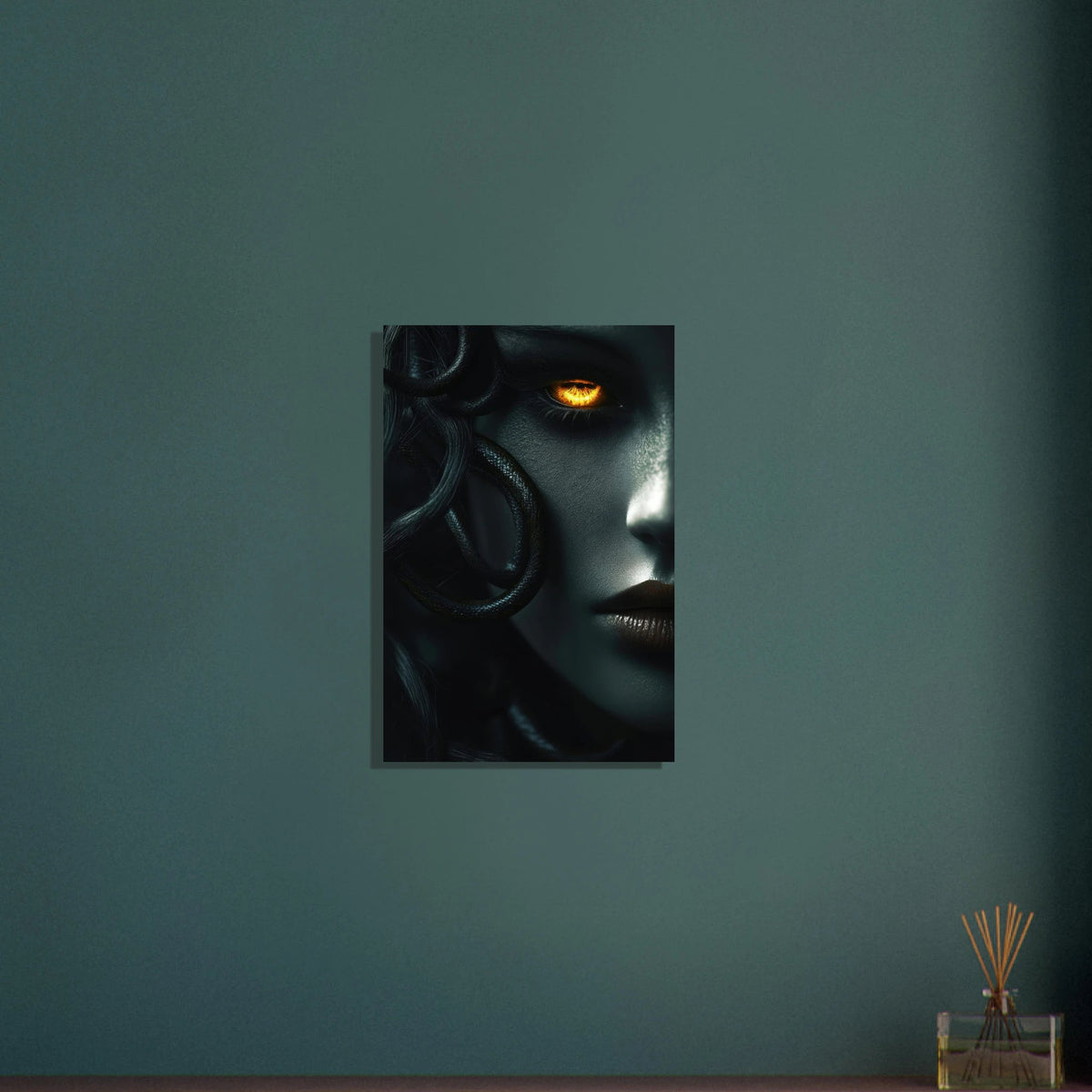 Minimalist Medusas Gaze Minimalism Tight - Focus - Shop Ai Art WebShop - Digital Art online Store