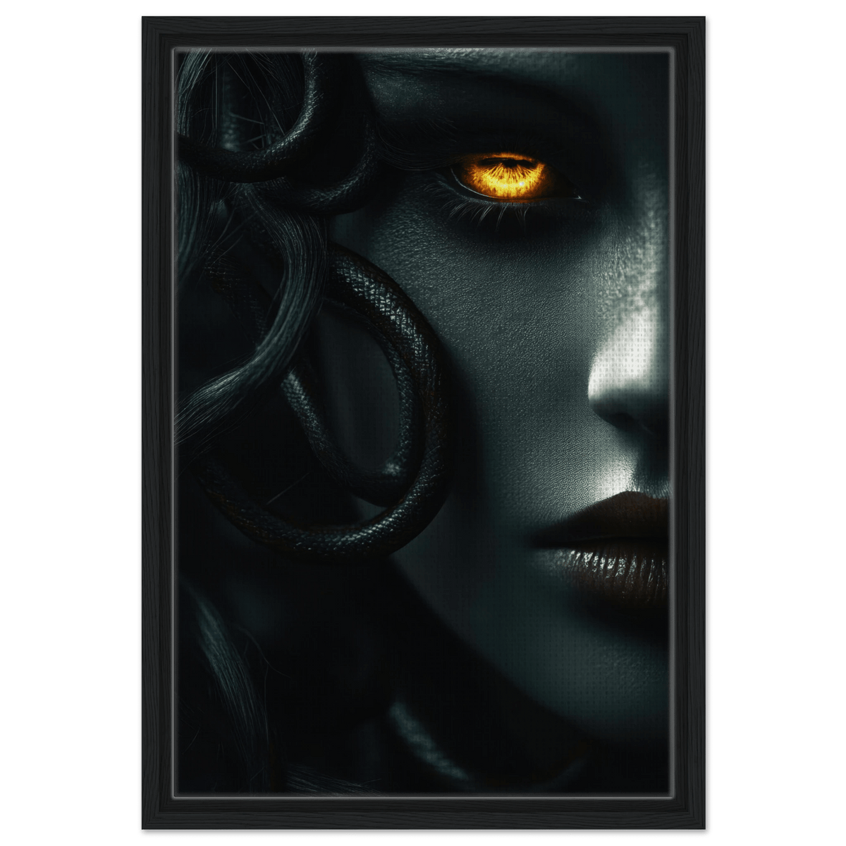 Minimalist Medusas Gaze Minimalism Tight - Focus - Shop Ai Art WebShop - Digital Art online Store