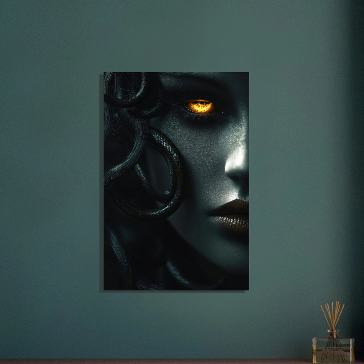 Minimalist Medusas Gaze Minimalism Tight - Focus - Shop Ai Art WebShop - Digital Art online Store