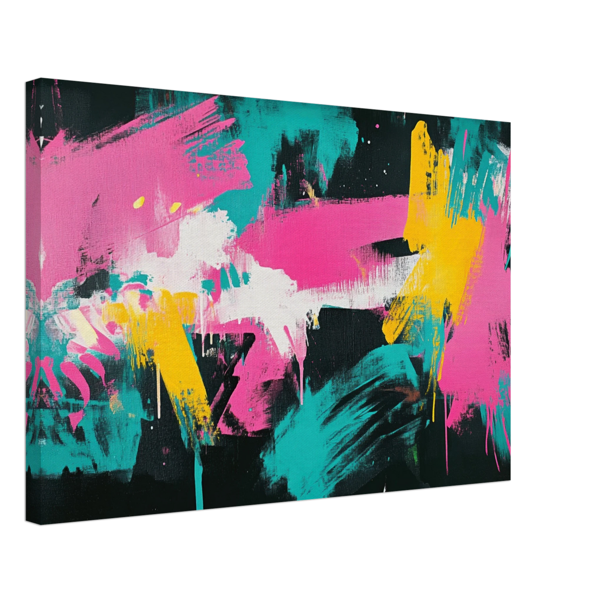Neon Reverie An explosion of neon lights in pink - Shop Ai Art WebShop - Digital Art online Store
