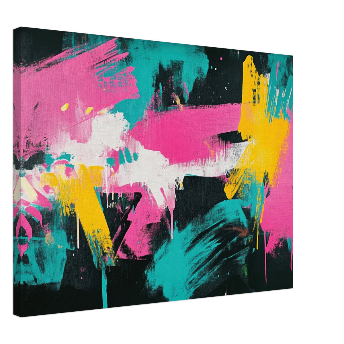Neon Reverie An explosion of neon lights in pink - Shop Ai Art WebShop - Digital Art online Store