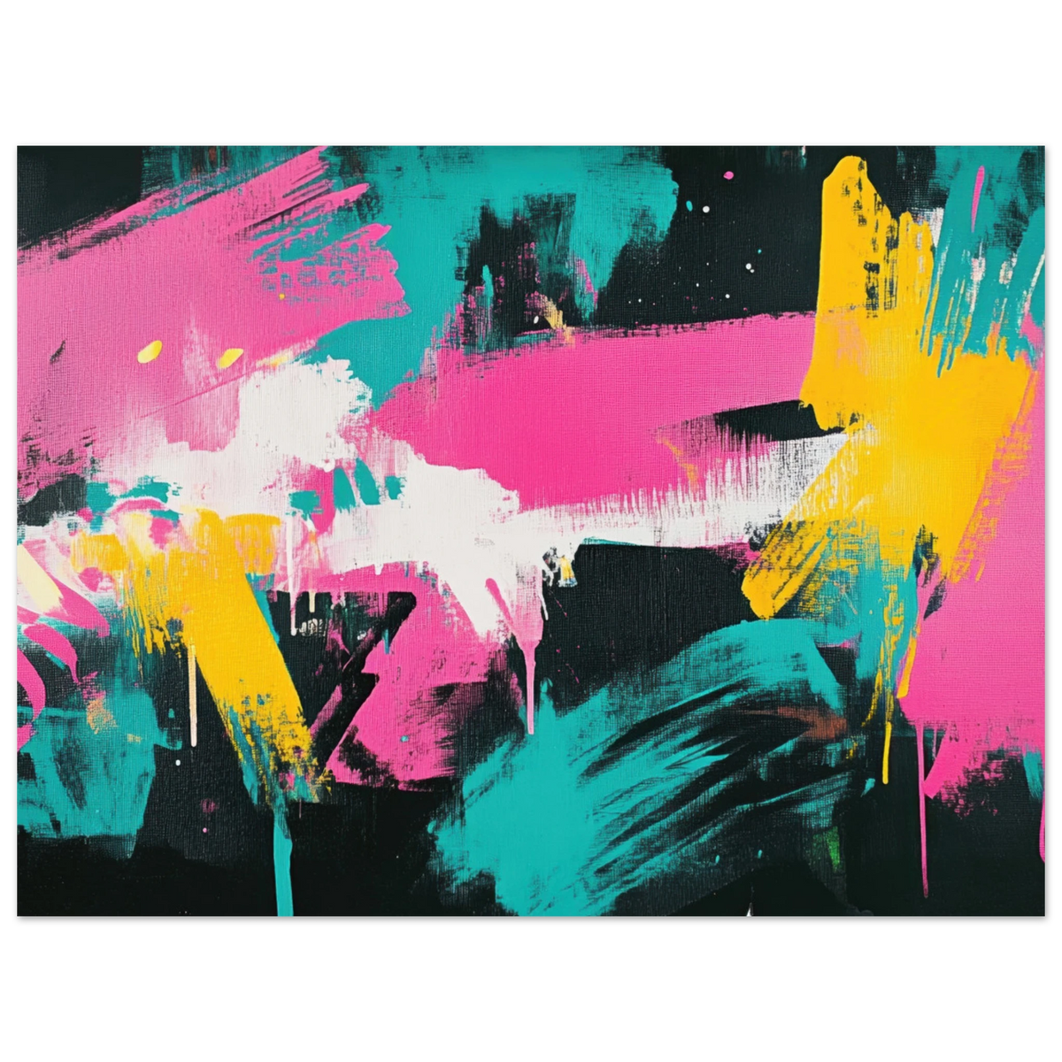 Neon Reverie An explosion of neon lights in pink - Shop Ai Art WebShop - Digital Art online Store