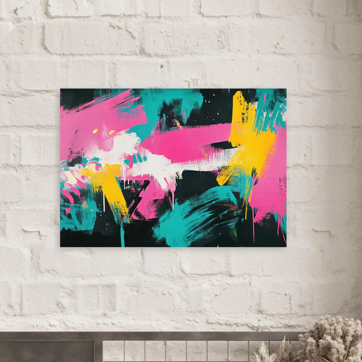 Neon Reverie An explosion of neon lights in pink - Shop Ai Art WebShop - Digital Art online Store