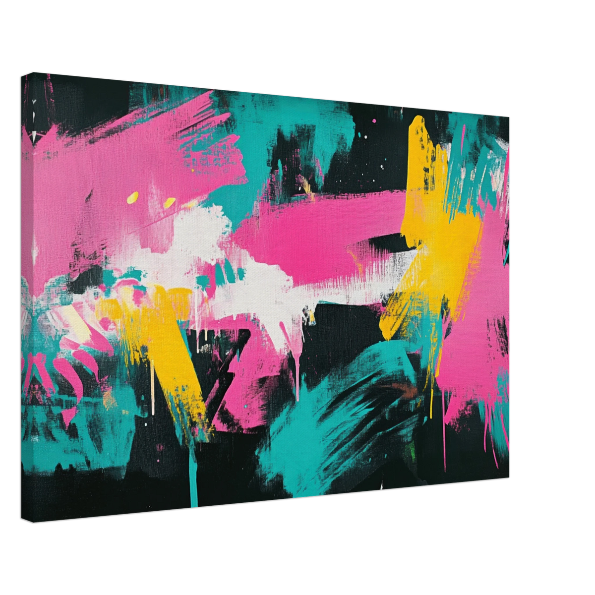 Neon Reverie An explosion of neon lights in pink - Shop Ai Art WebShop - Digital Art online Store
