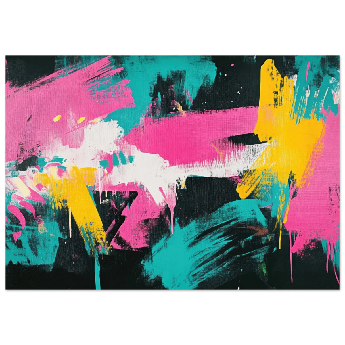 Neon Reverie An explosion of neon lights in pink - Shop Ai Art WebShop - Digital Art online Store