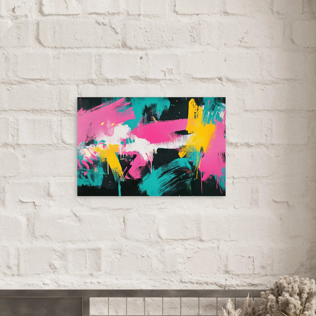 Neon Reverie An explosion of neon lights in pink - Shop Ai Art WebShop - Digital Art online Store