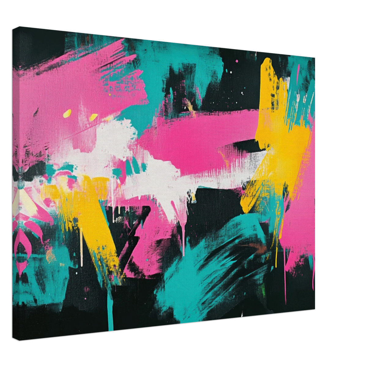 Neon Reverie An explosion of neon lights in pink - Shop Ai Art WebShop - Digital Art online Store