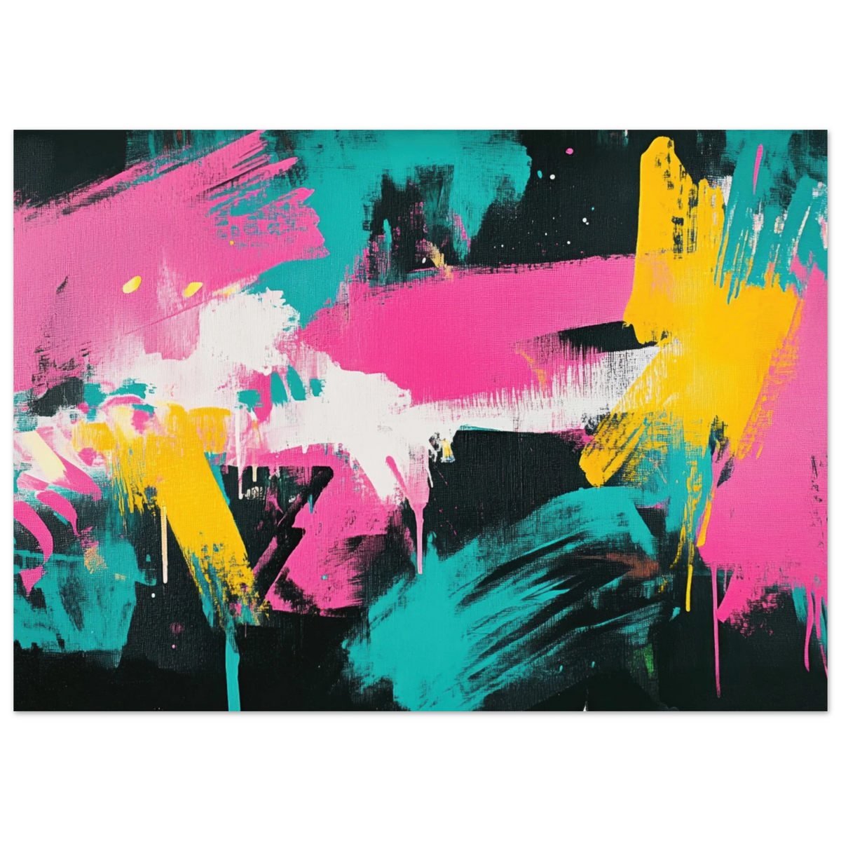 Neon Reverie An explosion of neon lights in pink - Shop Ai Art WebShop - Digital Art online Store
