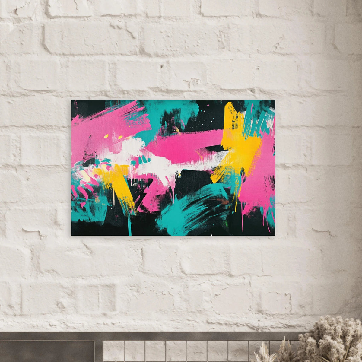 Neon Reverie An explosion of neon lights in pink - Shop Ai Art WebShop - Digital Art online Store