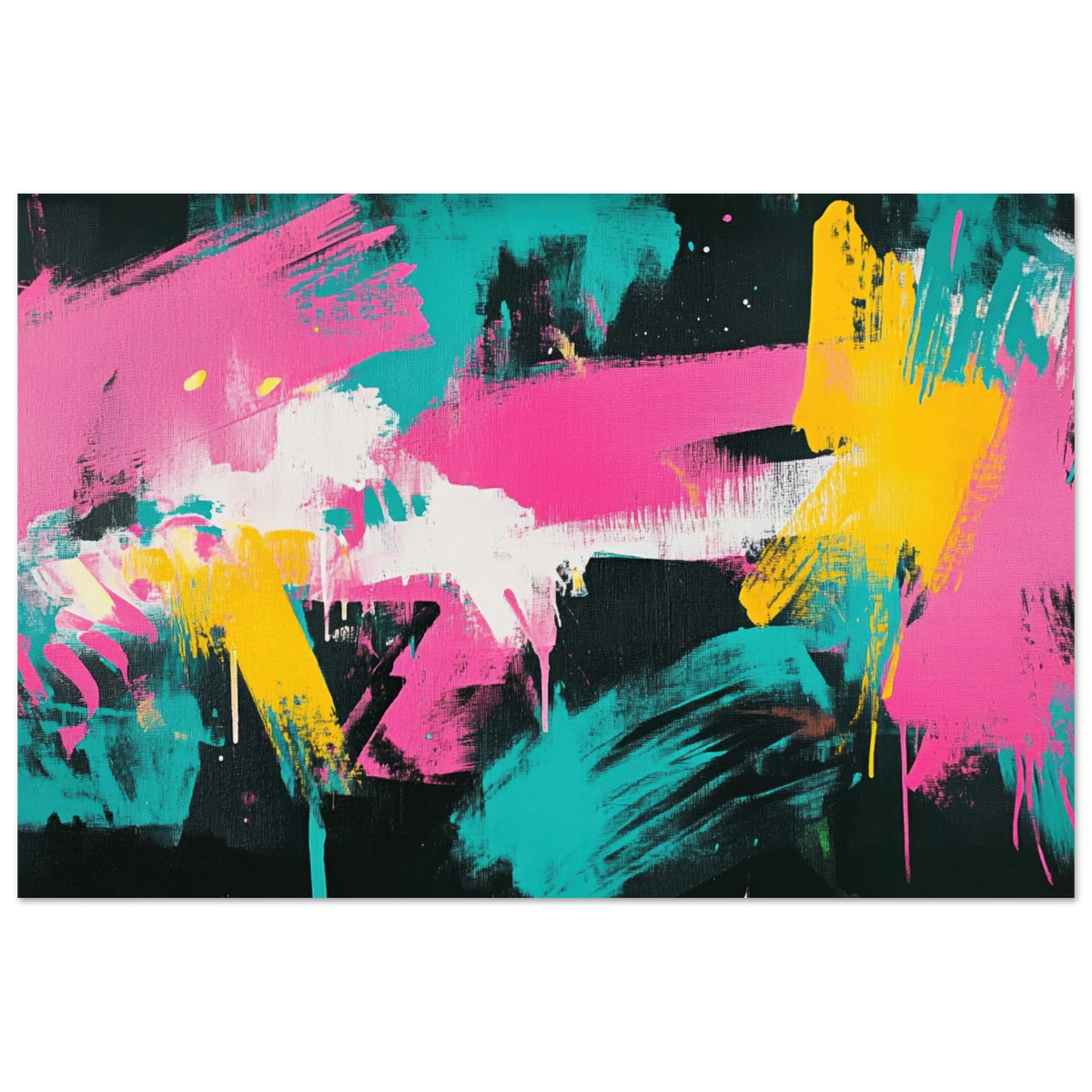 Neon Reverie An explosion of neon lights in pink - Shop Ai Art WebShop - Digital Art online Store