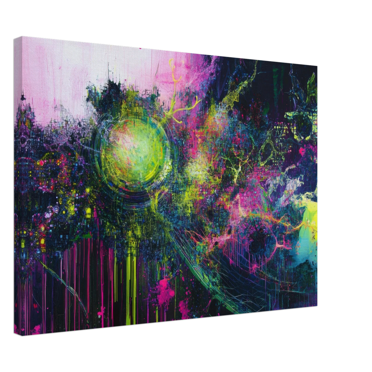 Neural Cataclysm A tangled web of luminous snap - Shop Ai Art WebShop - Digital Art online Store