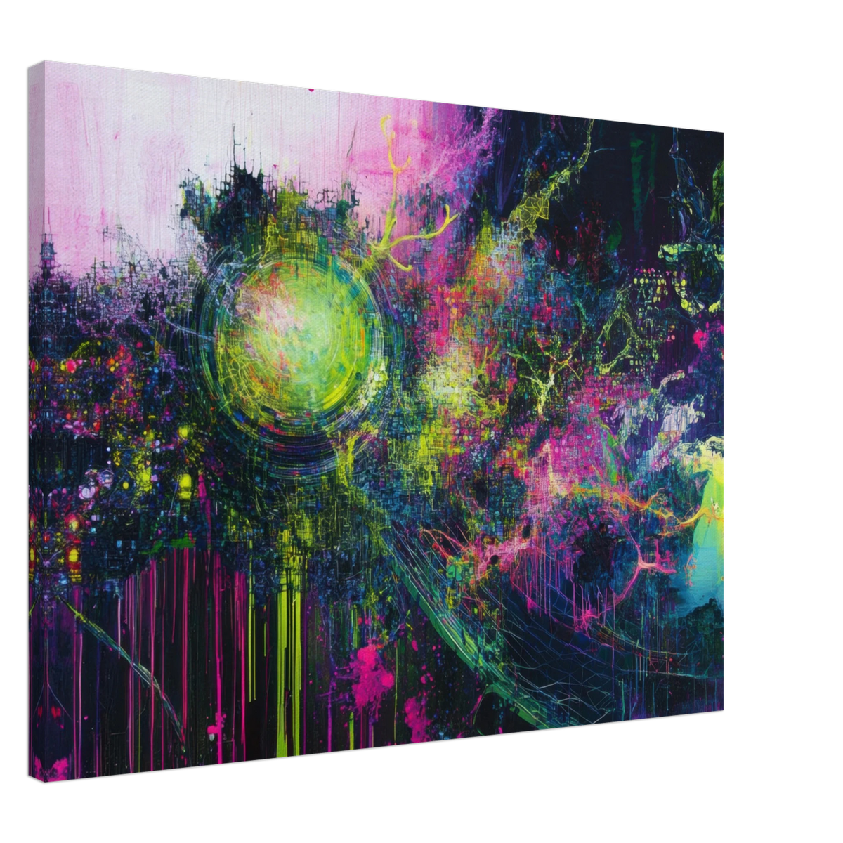Neural Cataclysm A tangled web of luminous snap - Shop Ai Art WebShop - Digital Art online Store
