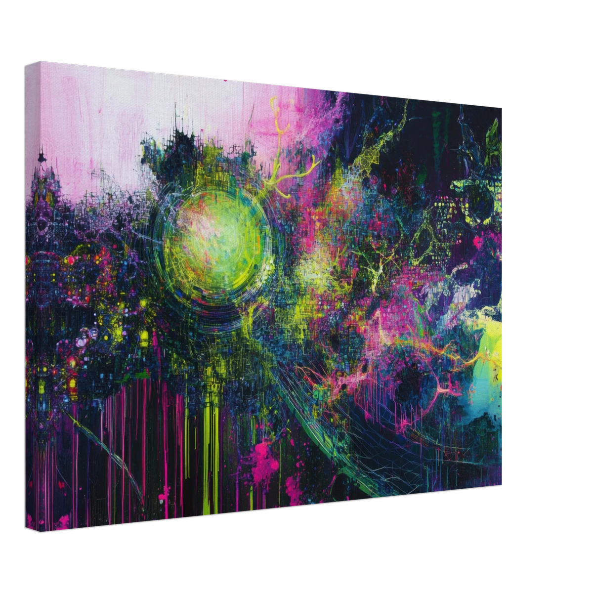 Neural Cataclysm A tangled web of luminous snap - Shop Ai Art WebShop - Digital Art online Store