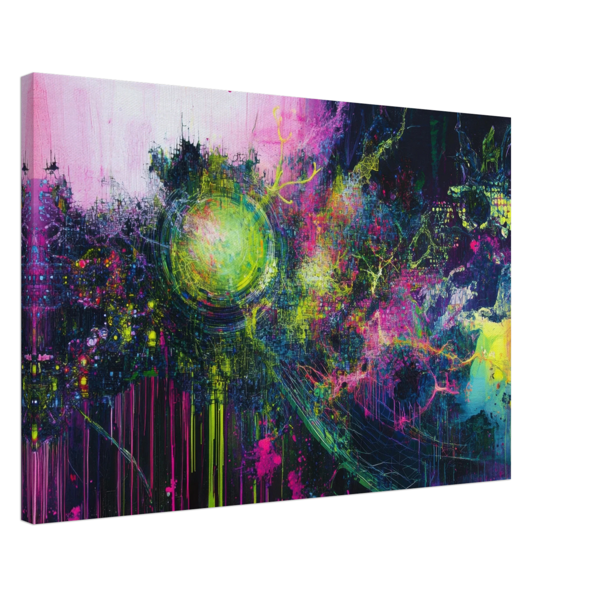 Neural Cataclysm A tangled web of luminous snap - Shop Ai Art WebShop - Digital Art online Store