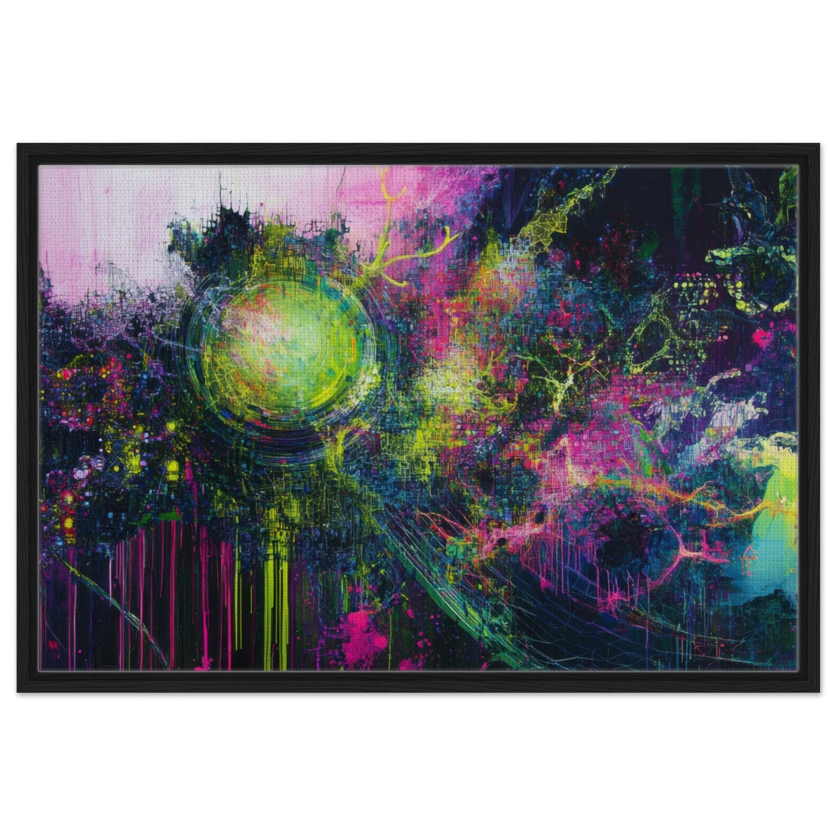 Neural Cataclysm A tangled web of luminous snap - Shop Ai Art WebShop - Digital Art online Store