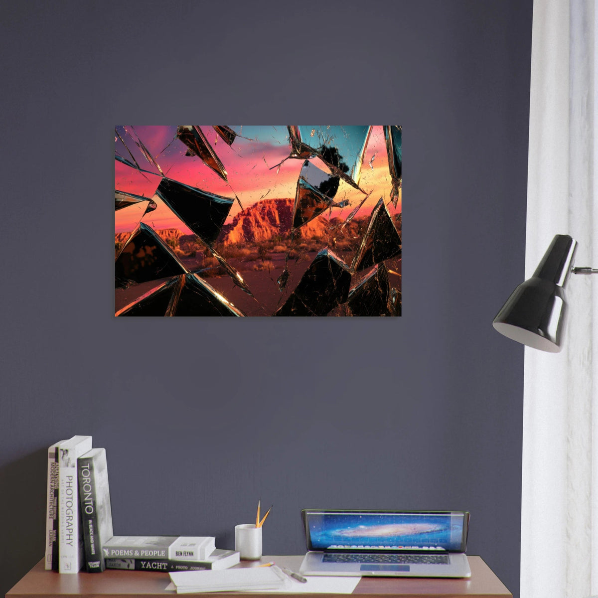 Obsidian Mirage Jagged shards of reflective black 2 - Shop Ai Art WebShop - Digital Art online Store