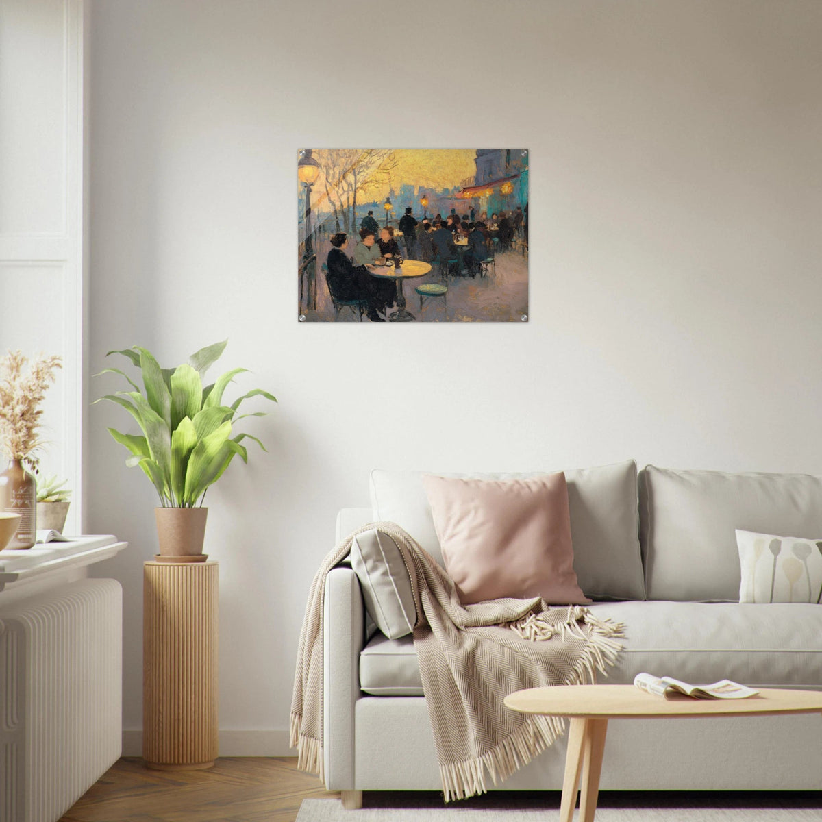 Parisian Cafe at Twilight A bustling cafe tears 2 - Shop Ai Art WebShop - Digital Art online Store