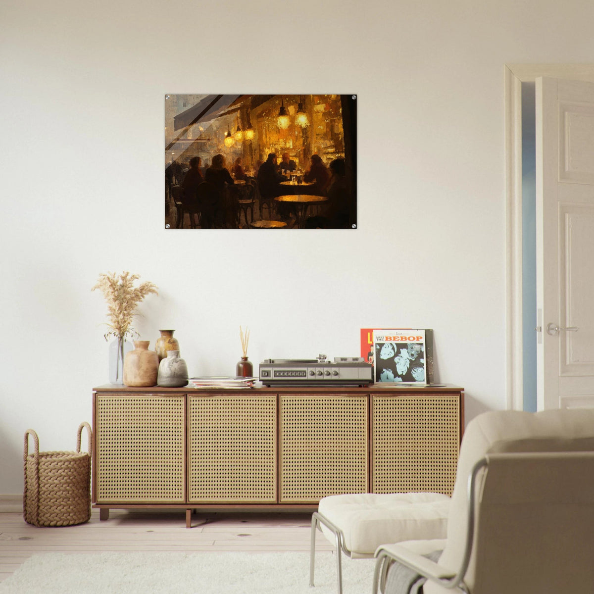 Parisian Cafe at Twilight A bustling cafe tears 4 - Shop Ai Art WebShop - Digital Art online Store