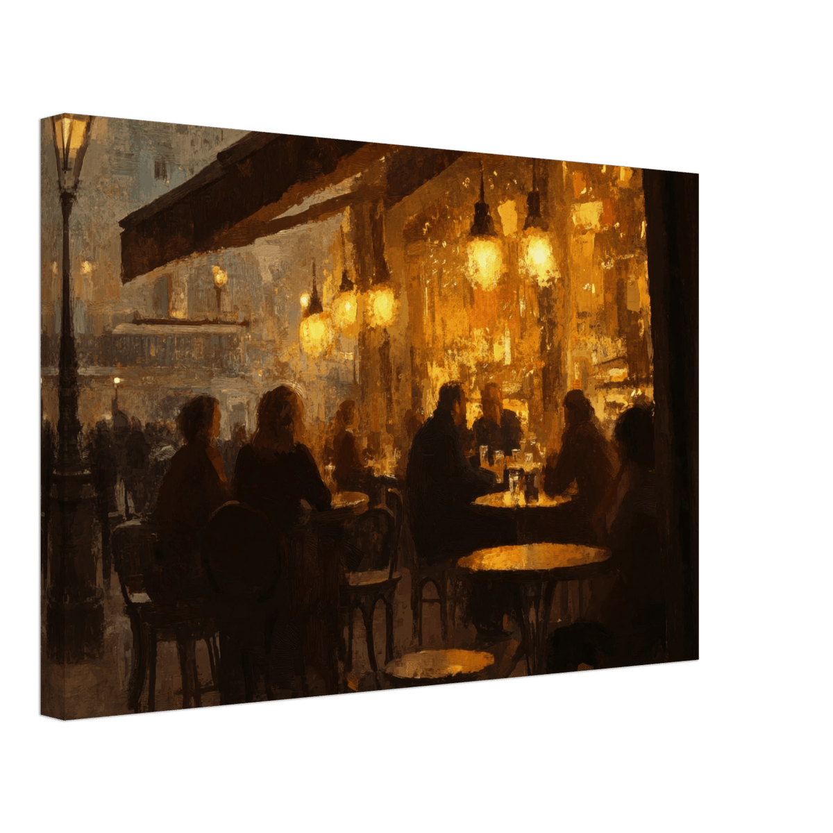 Parisian Cafe at Twilight A bustling cafe tears 4 - Shop Ai Art WebShop - Digital Art online Store