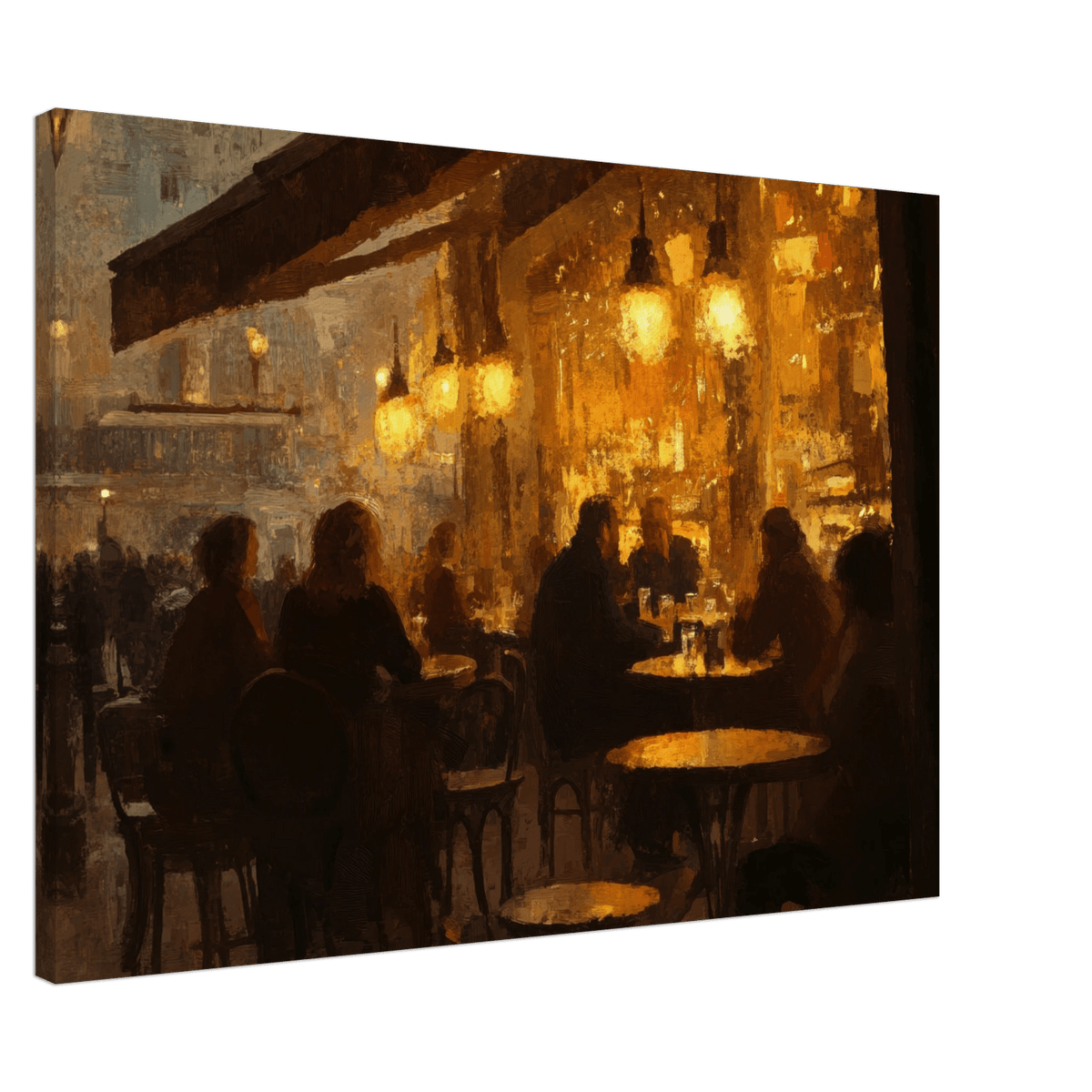 Parisian Cafe at Twilight A bustling cafe tears 4 - Shop Ai Art WebShop - Digital Art online Store