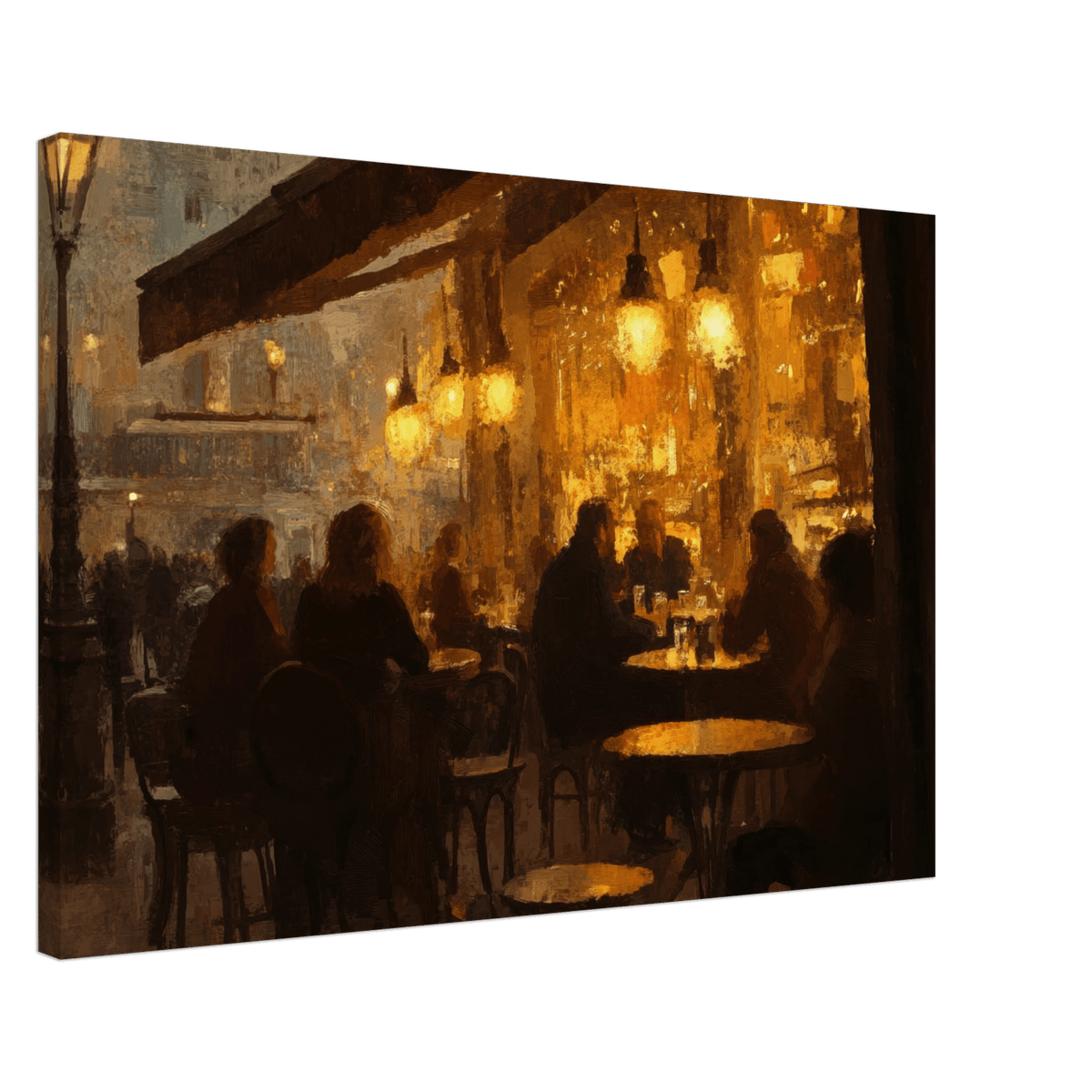 Parisian Cafe at Twilight A bustling cafe tears 4 - Shop Ai Art WebShop - Digital Art online Store