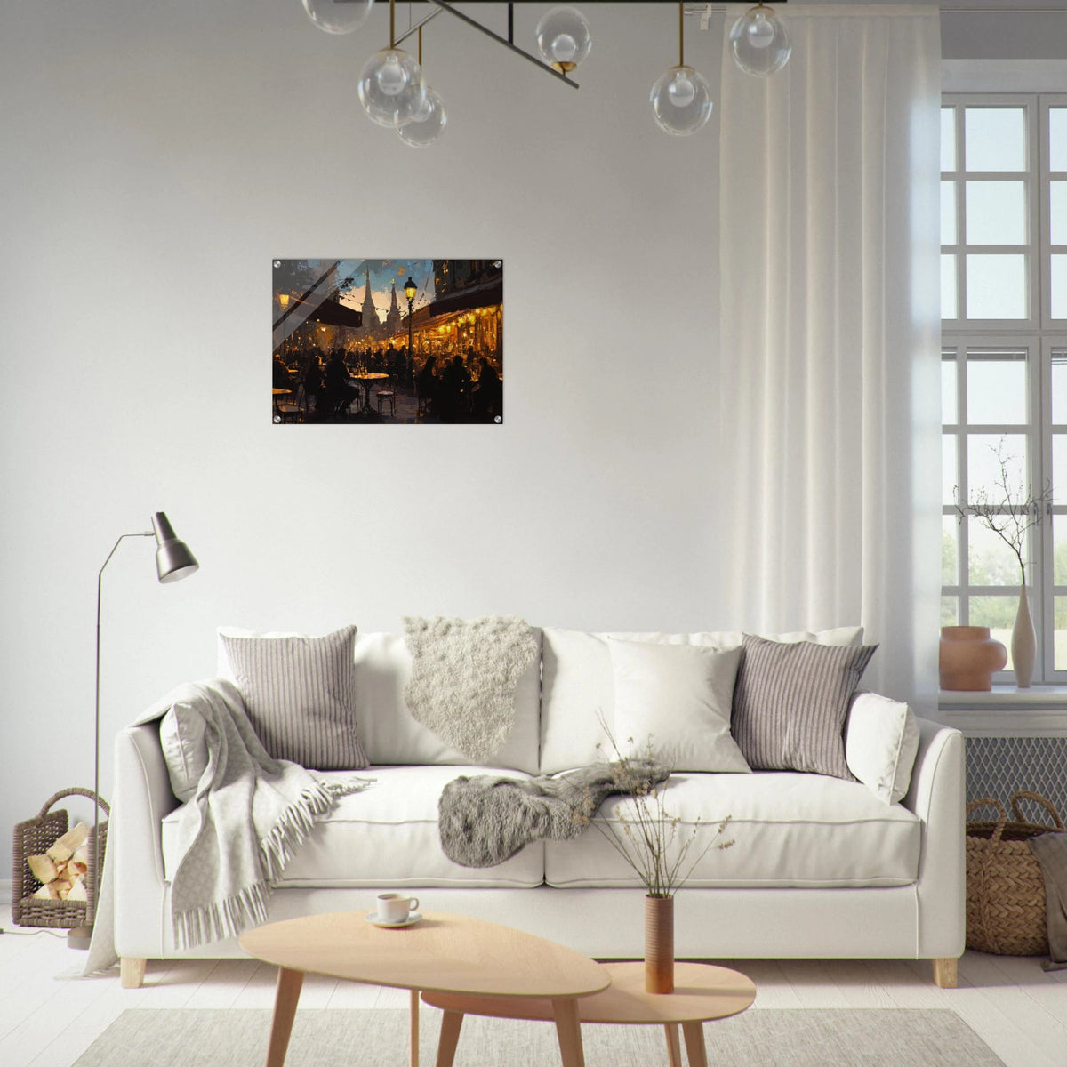 Parisian Cafe at Twilight A bustling cafe tears - Shop Ai Art WebShop - Digital Art online Store