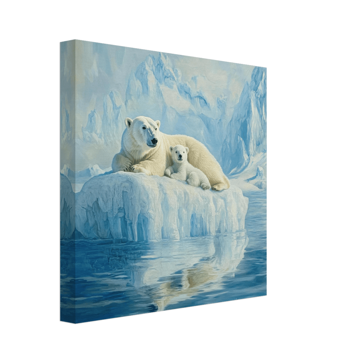 Polar Bears on an Iceberg 1 - Shop Ai Art WebShop - Digital Art online Store