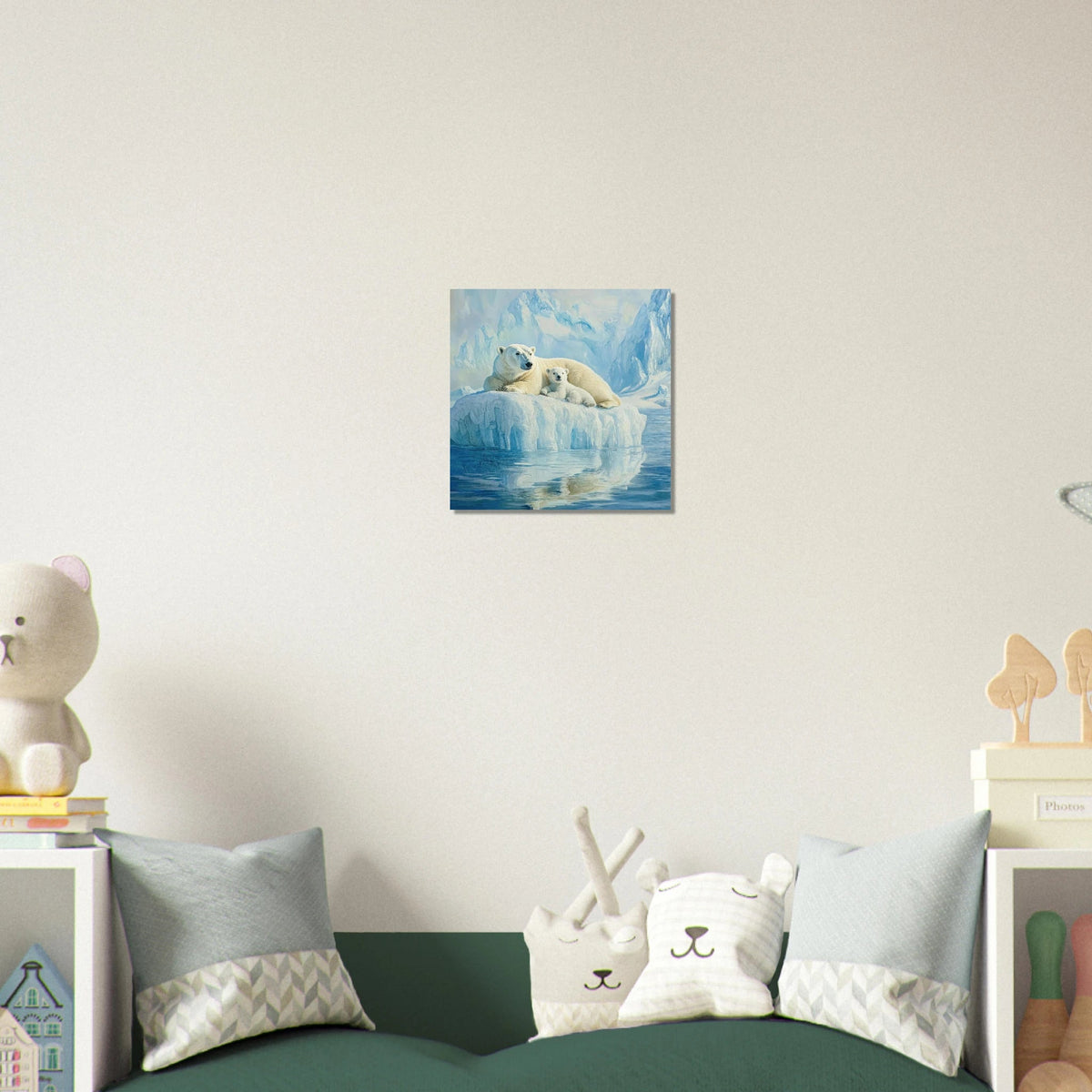 Polar Bears on an Iceberg 1 - Shop Ai Art WebShop - Digital Art online Store