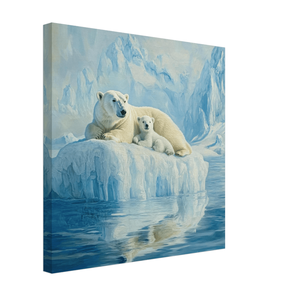 Polar Bears on an Iceberg 1 - Shop Ai Art WebShop - Digital Art online Store