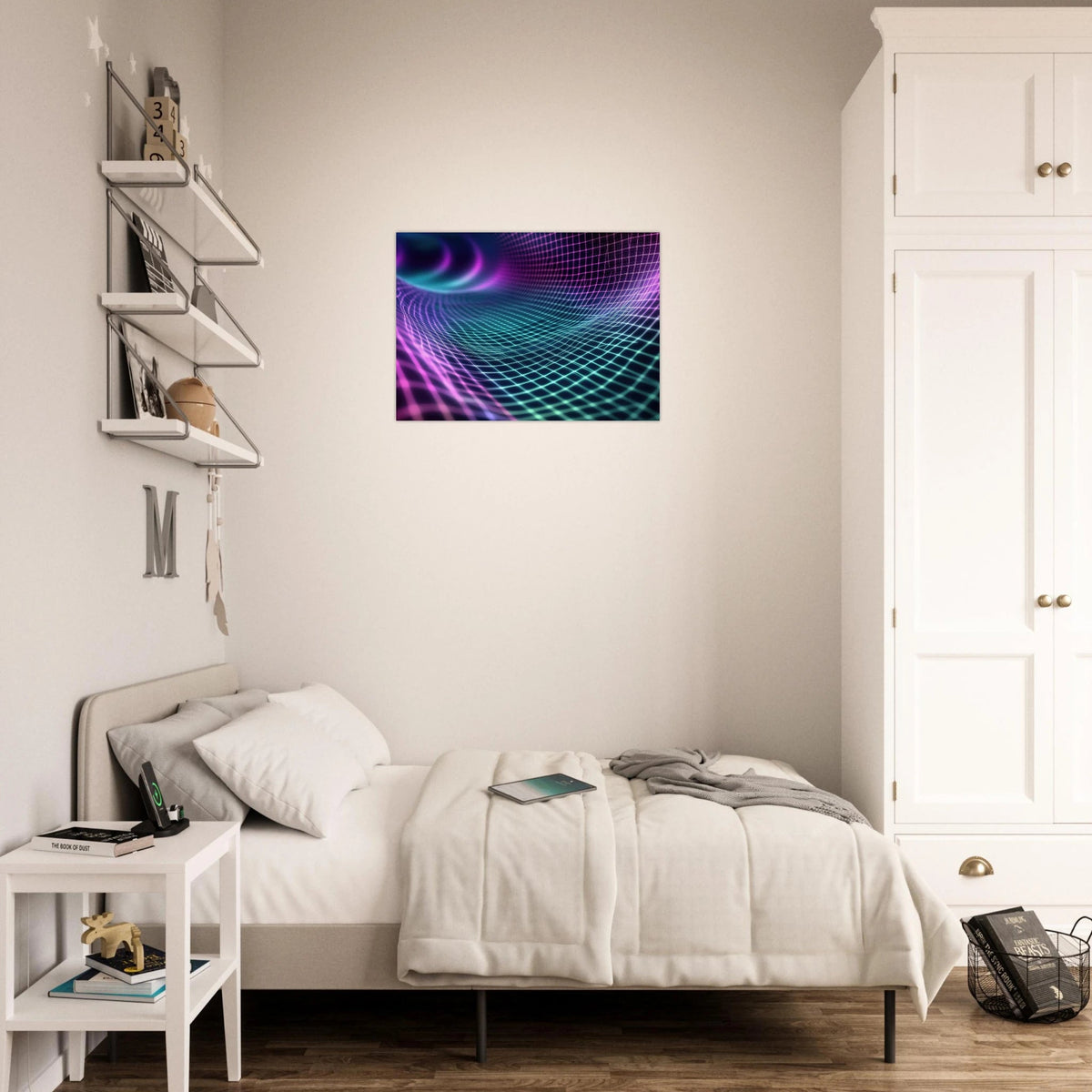 Quantum Reverberation Cascading waves of transit 2 - Shop Ai Art WebShop - Digital Art online Store