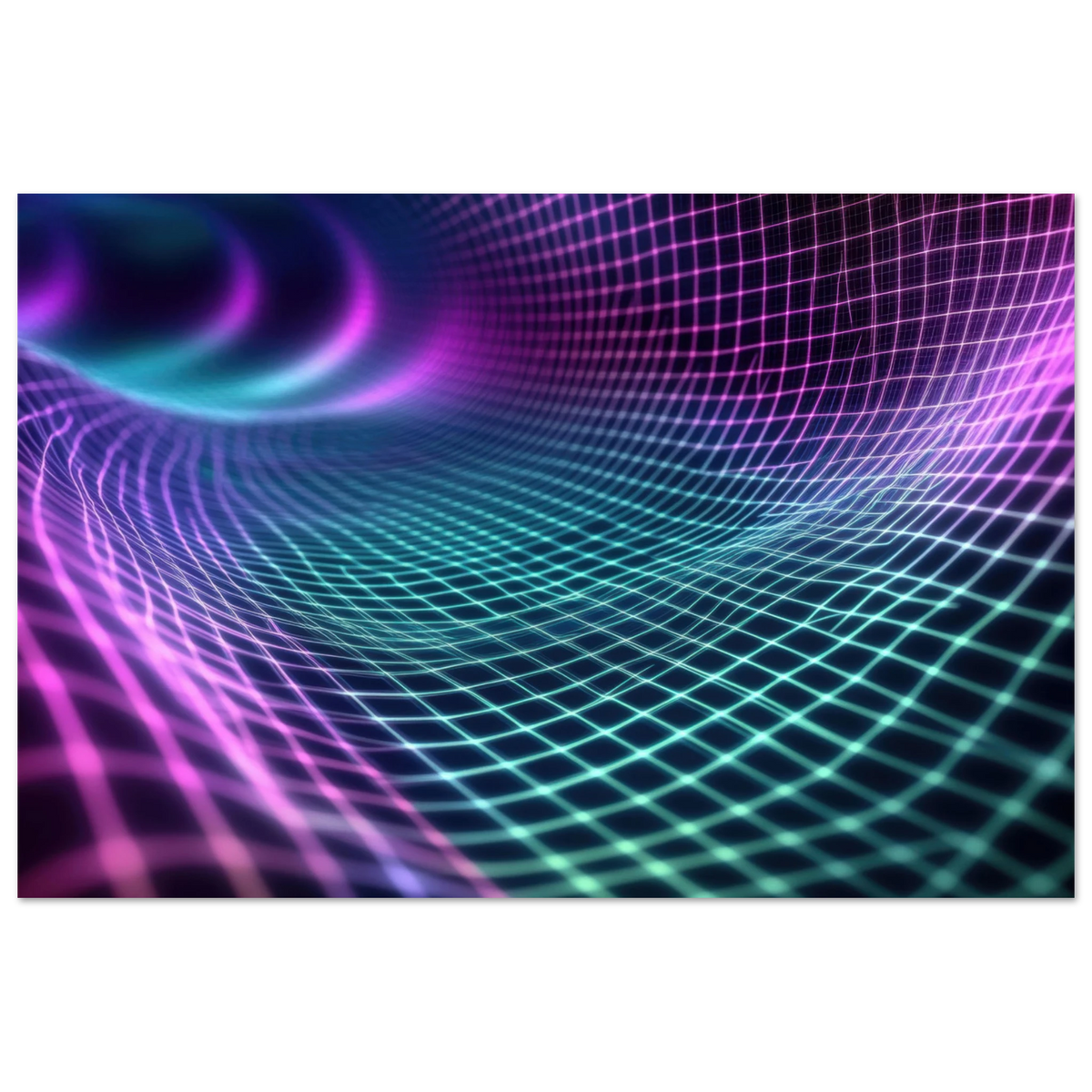 Quantum Reverberation Cascading waves of transit 2 - Shop Ai Art WebShop - Digital Art online Store