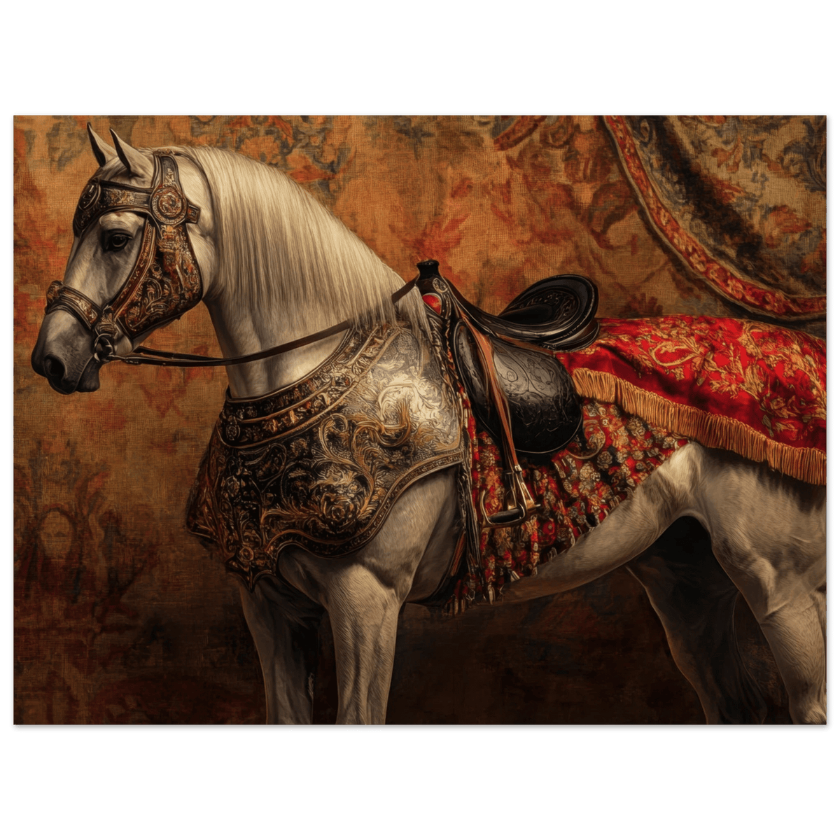 Renaissance Portrait of a Noble Horse A dignified 2 - Shop Ai Art WebShop - Digital Art online Store