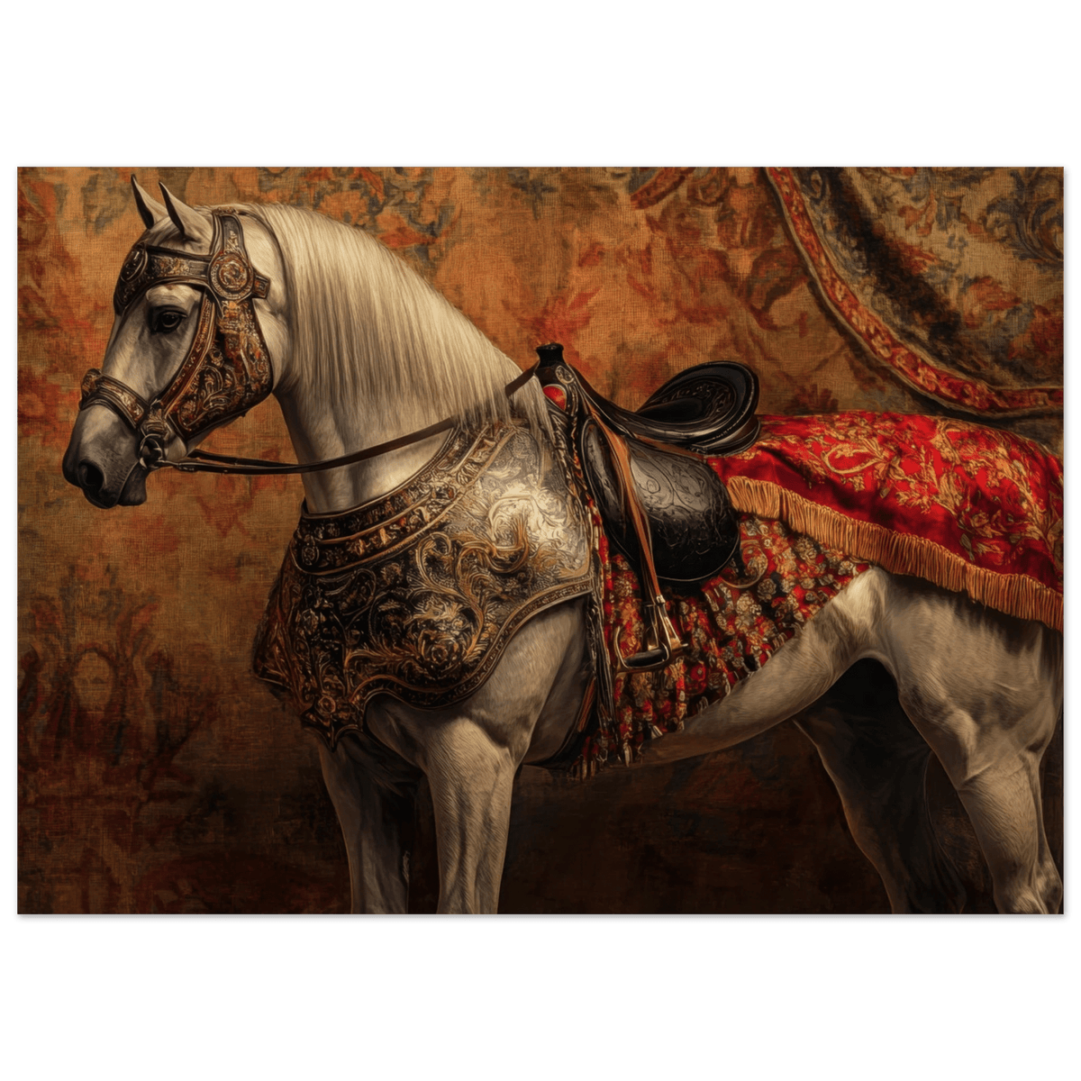 Renaissance Portrait of a Noble Horse A dignified 2 - Shop Ai Art WebShop - Digital Art online Store