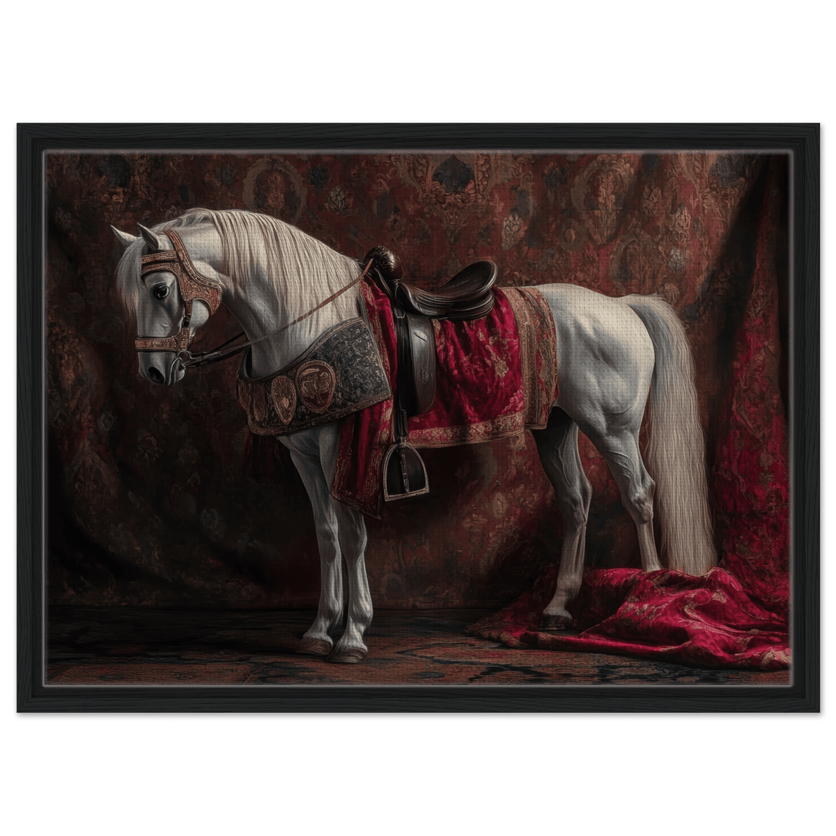 Renaissance Portrait of a Noble Horse A dignified 4 - Shop Ai Art WebShop - Digital Art online Store