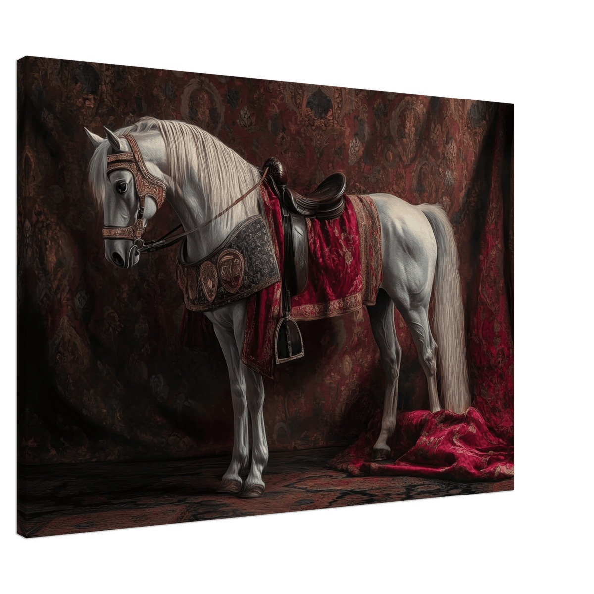 Renaissance Portrait of a Noble Horse A dignified 4 - Shop Ai Art WebShop - Digital Art online Store
