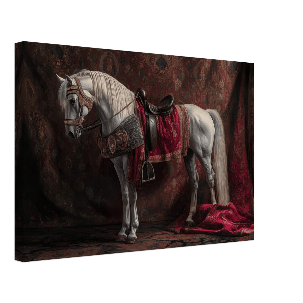Renaissance Portrait of a Noble Horse A dignified 4 - Shop Ai Art WebShop - Digital Art online Store