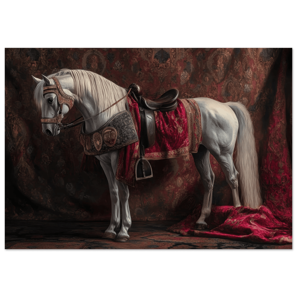 Renaissance Portrait of a Noble Horse A dignified 4 - Shop Ai Art WebShop - Digital Art online Store