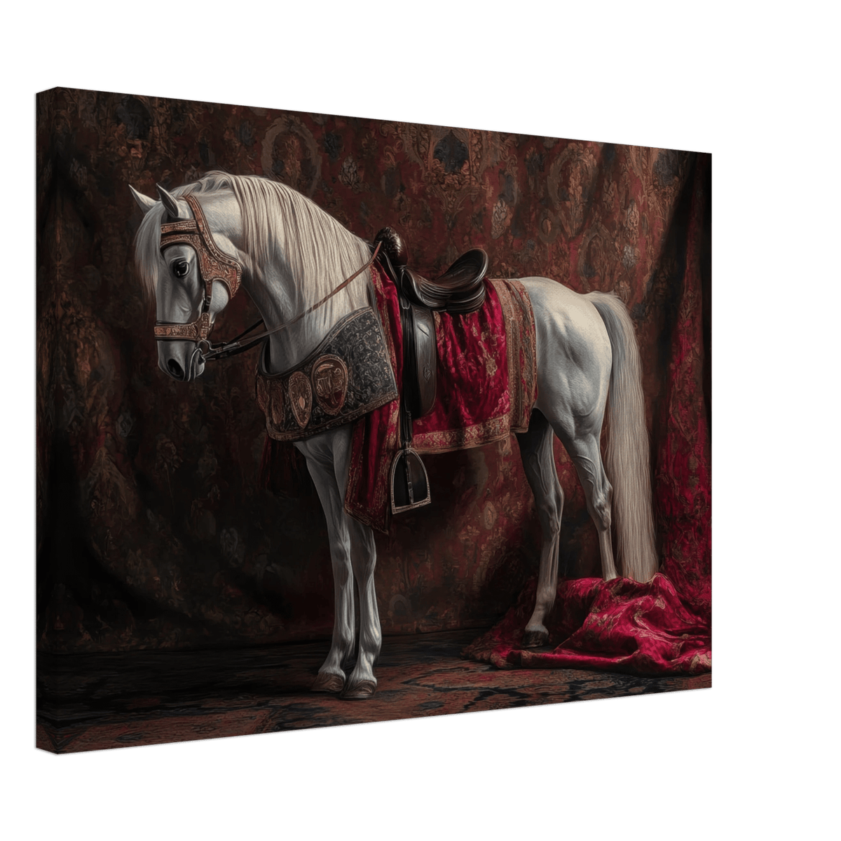 Renaissance Portrait of a Noble Horse A dignified 4 - Shop Ai Art WebShop - Digital Art online Store