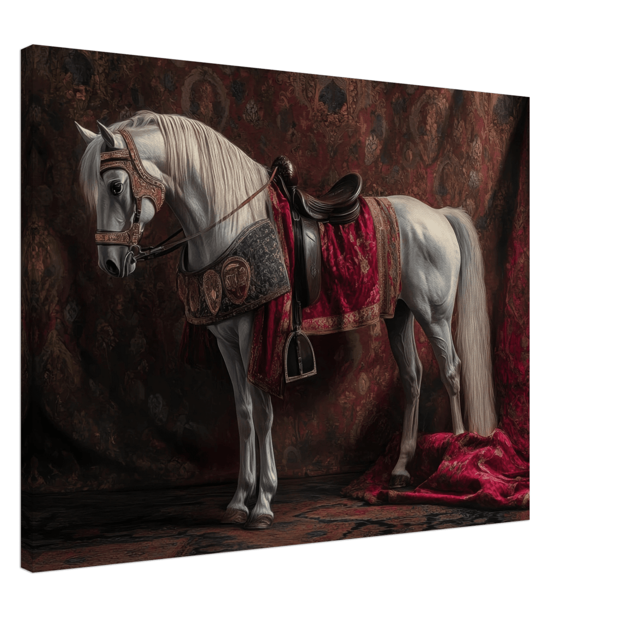 Renaissance Portrait of a Noble Horse A dignified 4 - Shop Ai Art WebShop - Digital Art online Store