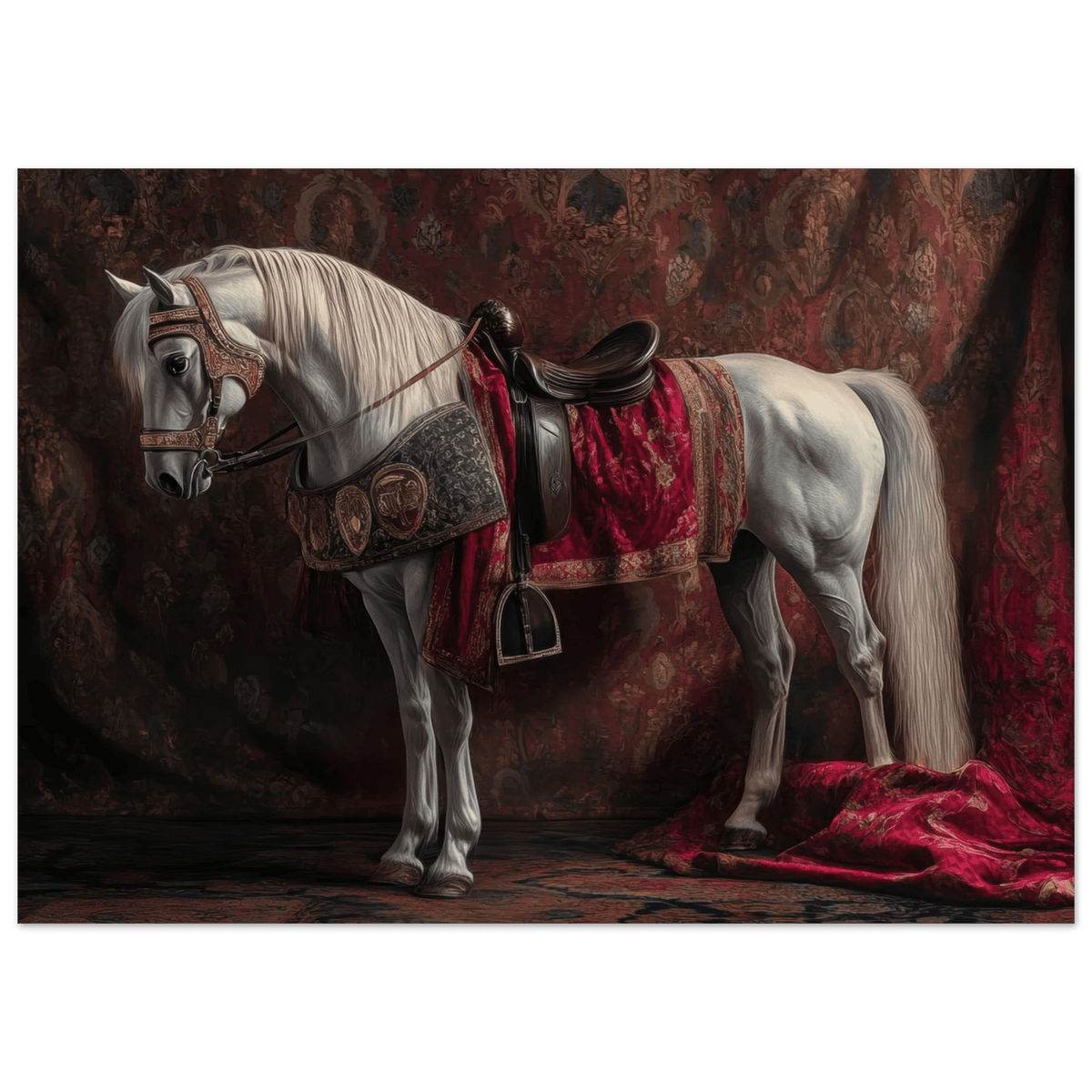 Renaissance Portrait of a Noble Horse A dignified 4 - Shop Ai Art WebShop - Digital Art online Store