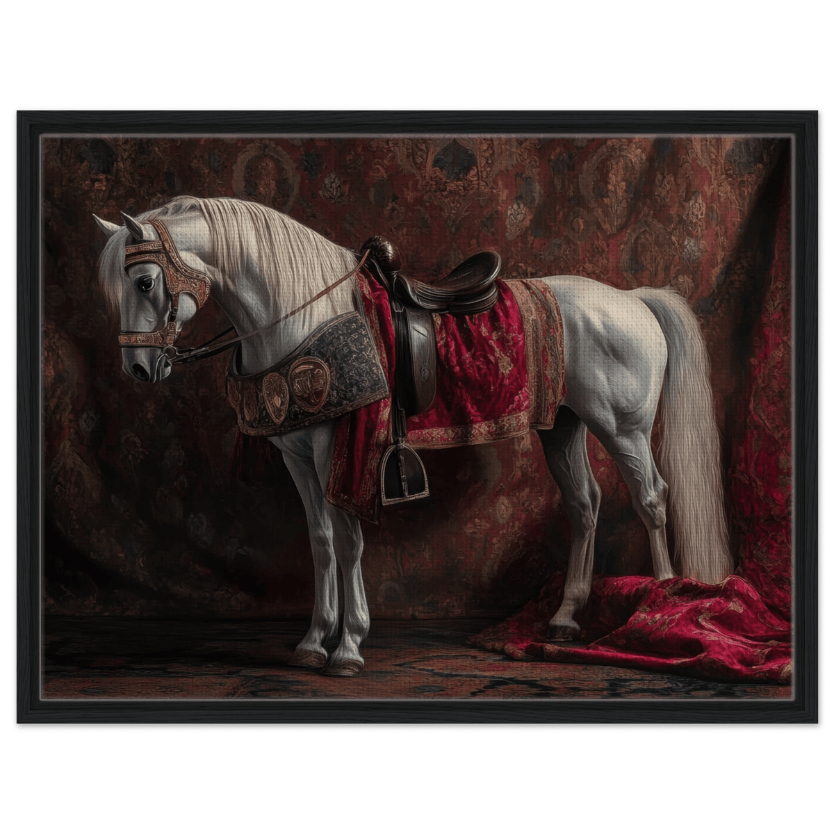 Renaissance Portrait of a Noble Horse A dignified 4 - Shop Ai Art WebShop - Digital Art online Store