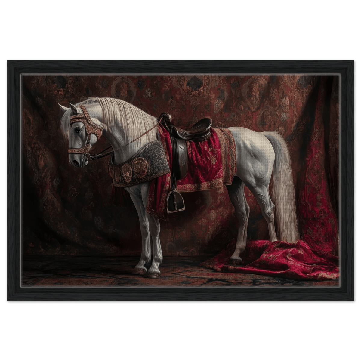 Renaissance Portrait of a Noble Horse A dignified 4 - Shop Ai Art WebShop - Digital Art online Store